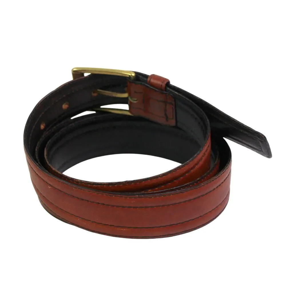Waugh's Mens Store BROWN REAL LEATHER 1 1/8